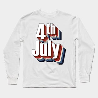 4th of July America Color Palette Long Sleeve T-Shirt